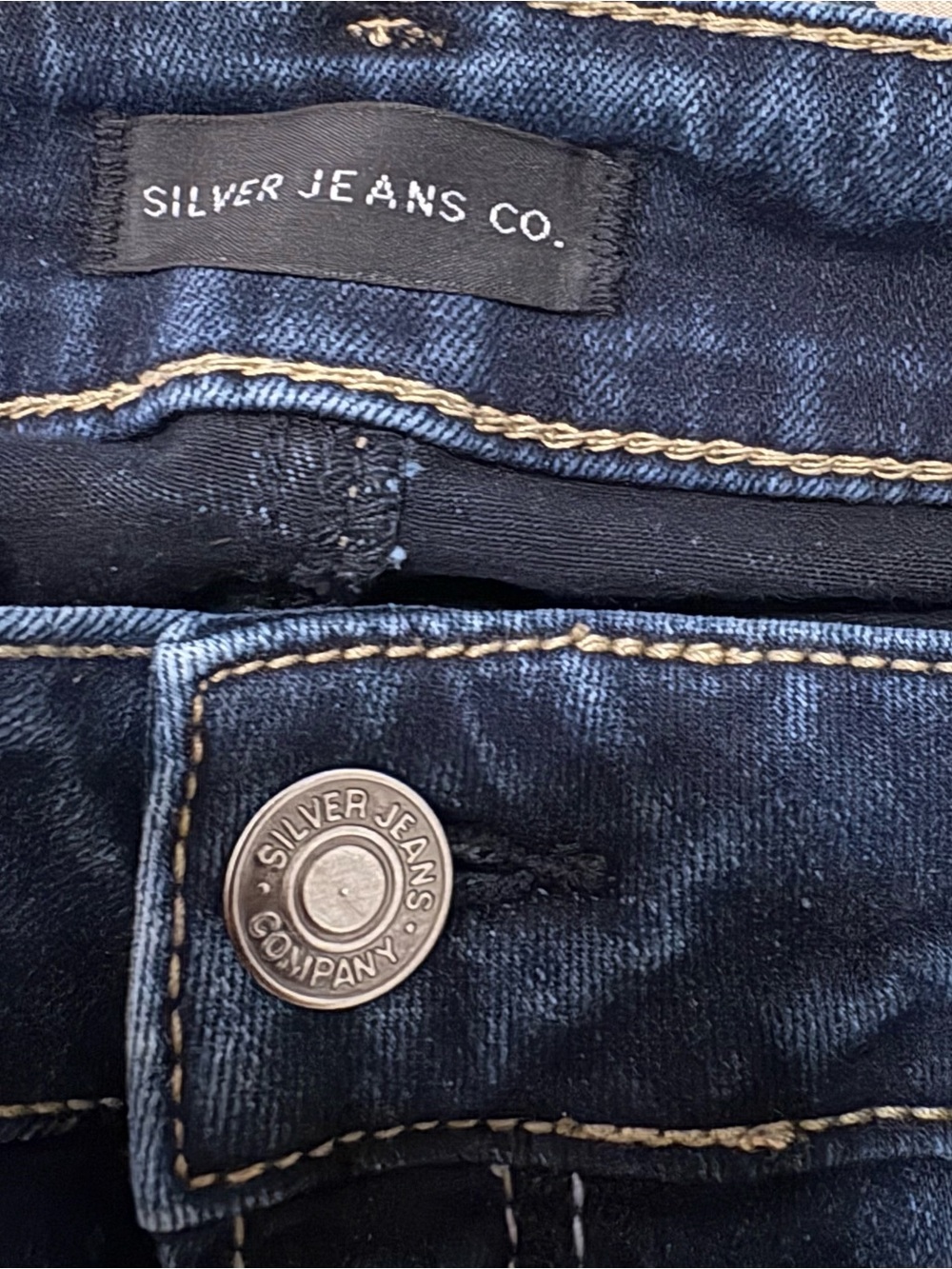 Silver Jeans elyse straight fit Dark Blue Denim Jeans